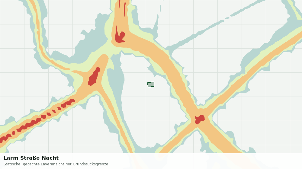 Statische Kartenansicht: Lärm Straße Nacht