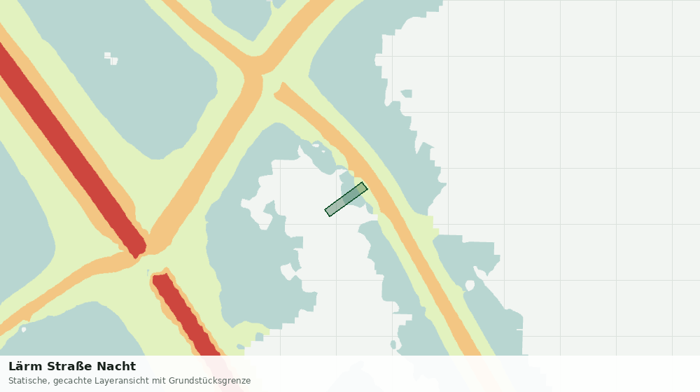 Statische Kartenansicht: Lärm Straße Nacht