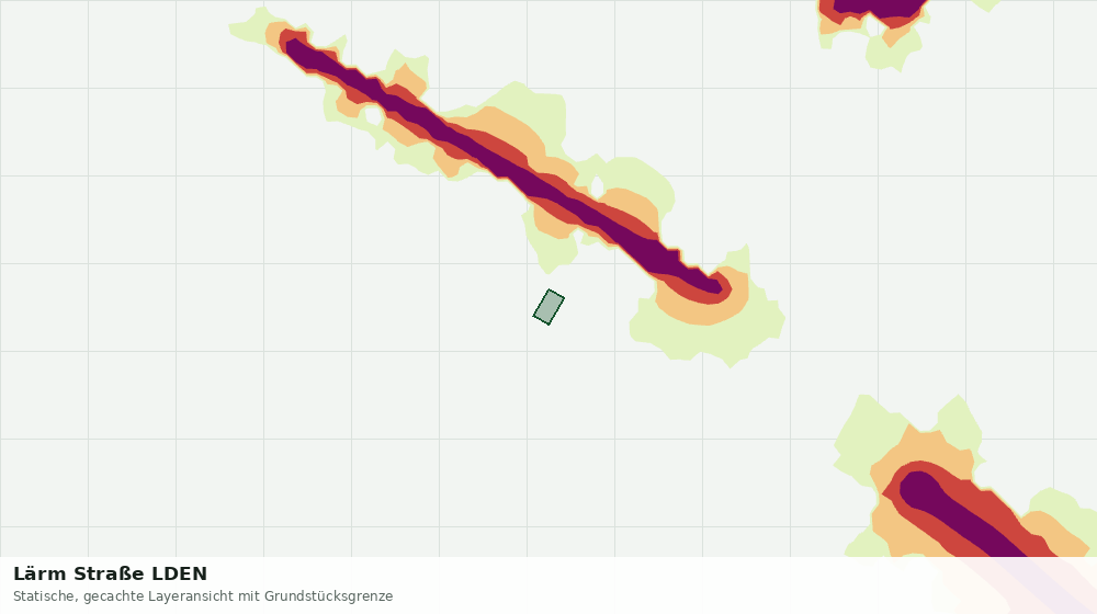 Statische Kartenansicht: Lärm Straße LDEN