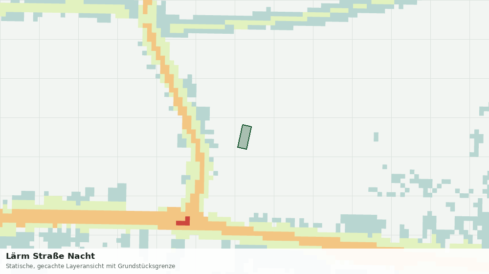 Statische Kartenansicht: Lärm Straße Nacht