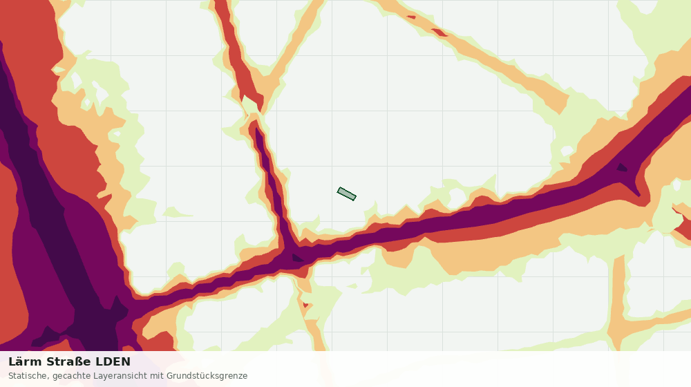 Statische Kartenansicht: Lärm Straße LDEN