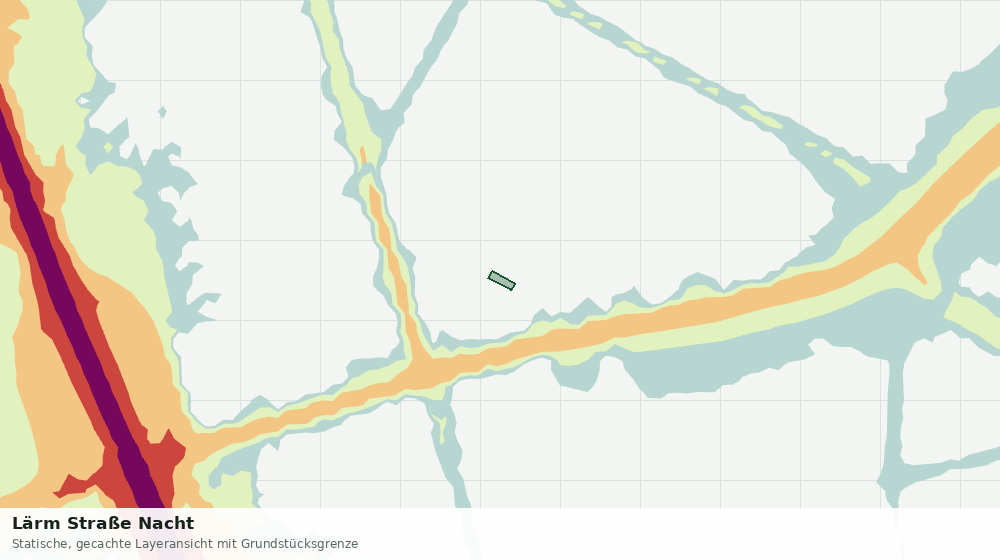Statische Kartenansicht: Lärm Straße Nacht