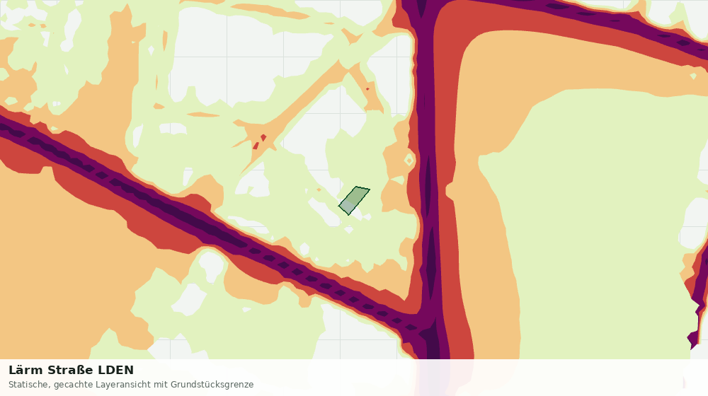 Statische Kartenansicht: Lärm Straße LDEN