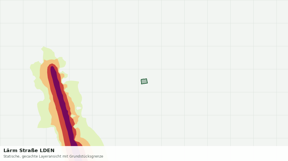 Statische Kartenansicht: Lärm Straße LDEN