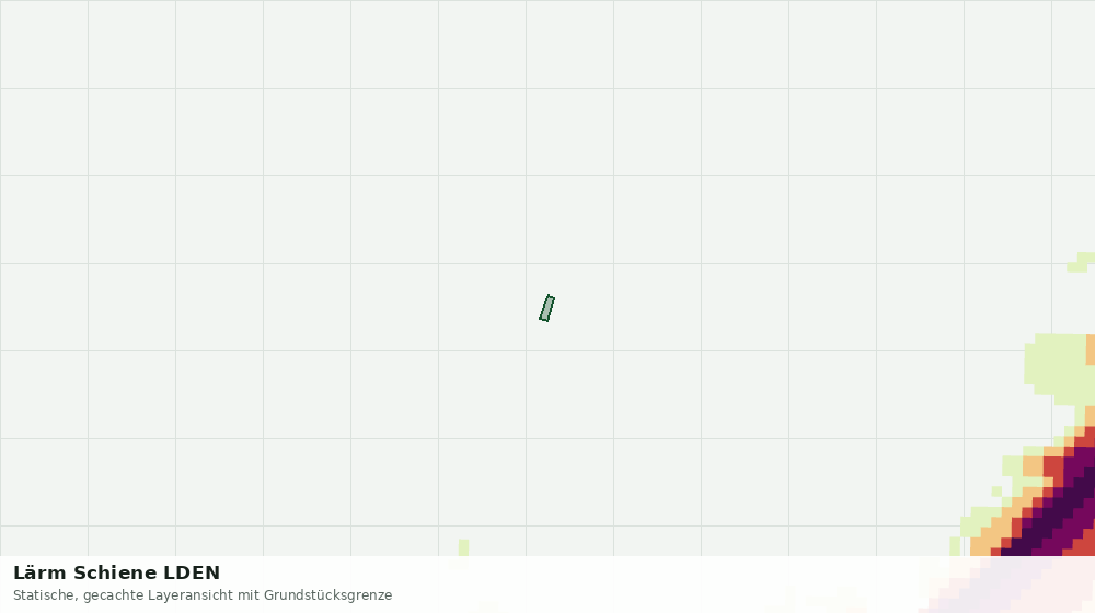 Statische Kartenansicht: Lärm Schiene LDEN