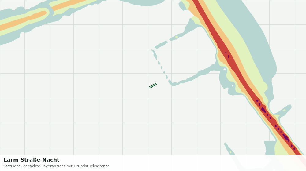 Statische Kartenansicht: Lärm Straße Nacht
