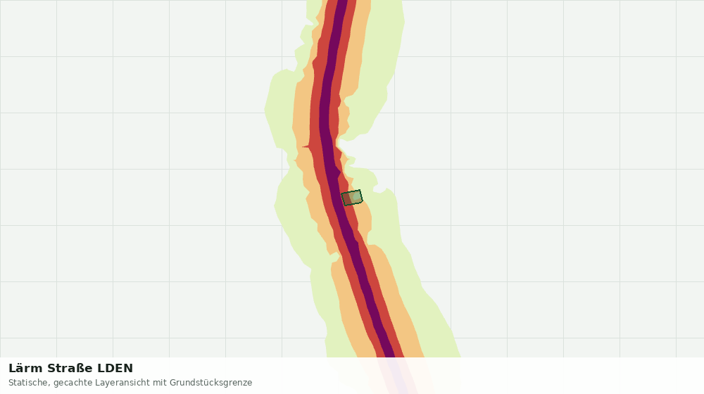 Statische Kartenansicht: Lärm Straße LDEN