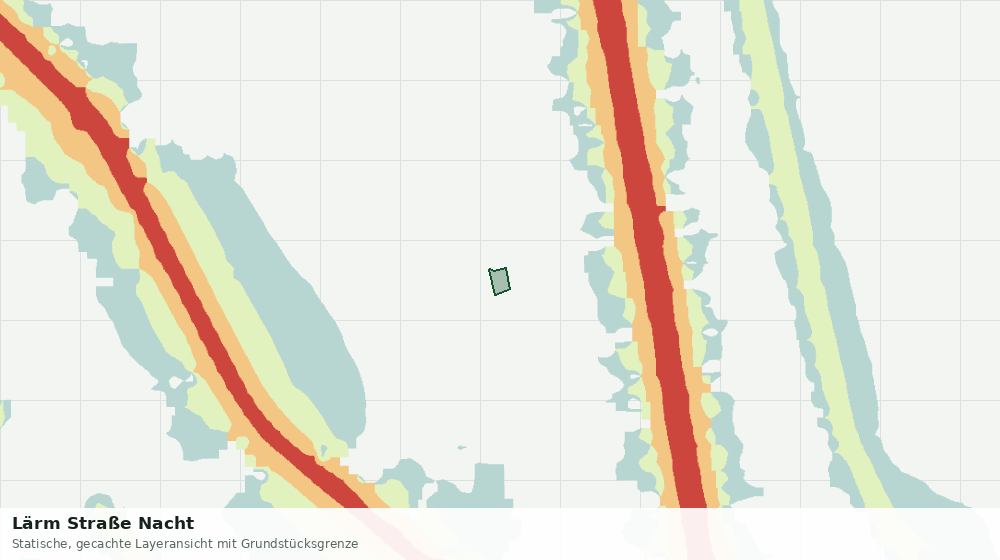 Statische Kartenansicht: Lärm Straße Nacht