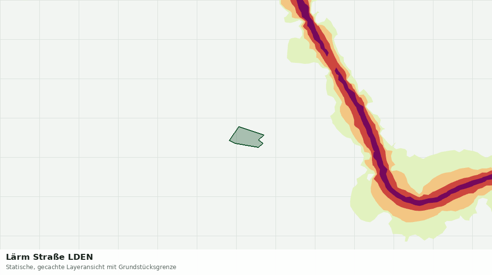 Statische Kartenansicht: Lärm Straße LDEN