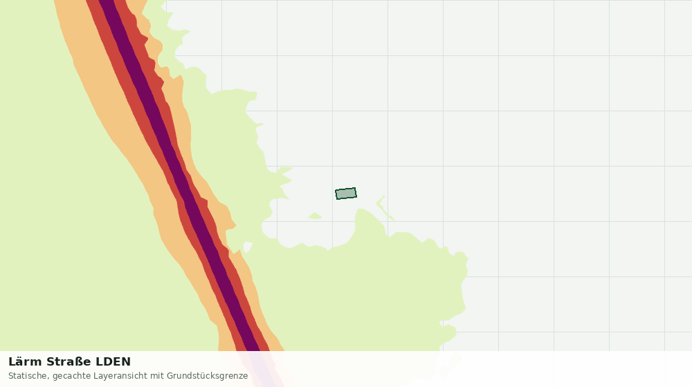 Statische Kartenansicht: Lärm Straße LDEN