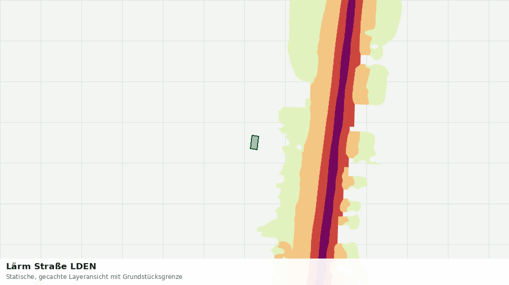 Statische Kartenansicht: Lärm Straße LDEN