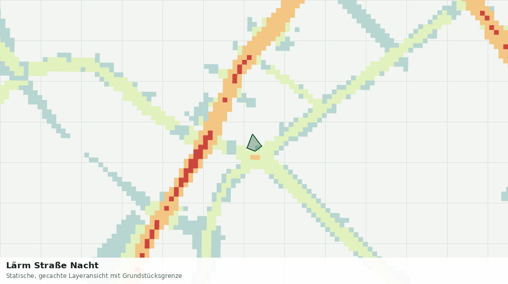 Statische Kartenansicht: Lärm Straße Nacht