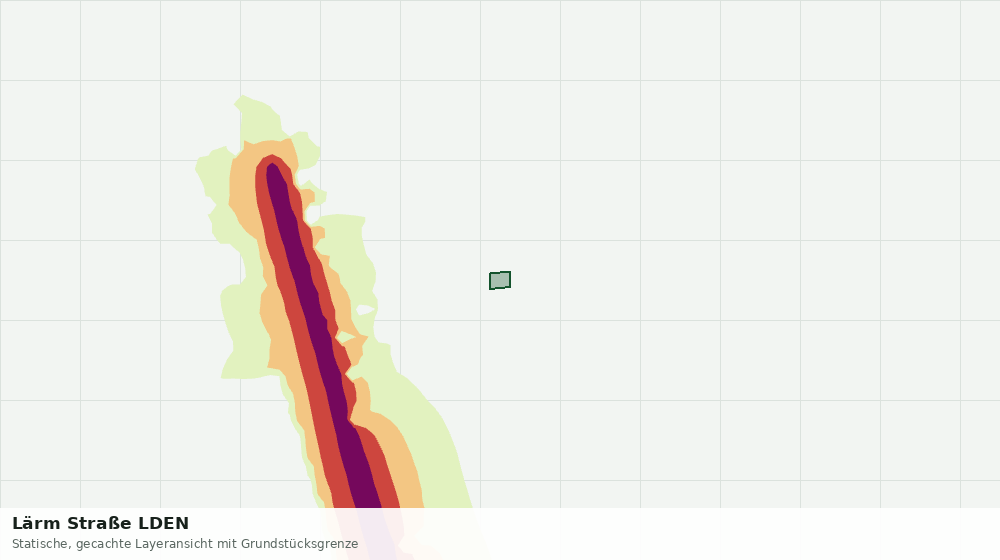 Statische Kartenansicht: Lärm Straße LDEN
