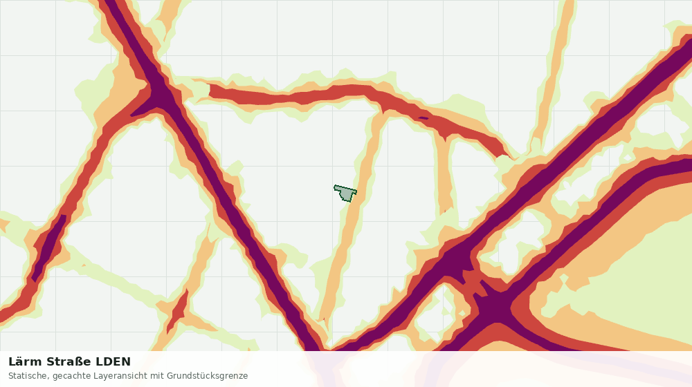 Statische Kartenansicht: Lärm Straße LDEN