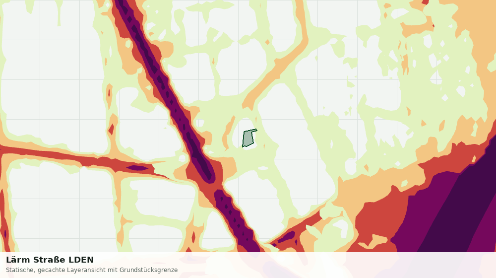 Statische Kartenansicht: Lärm Straße LDEN