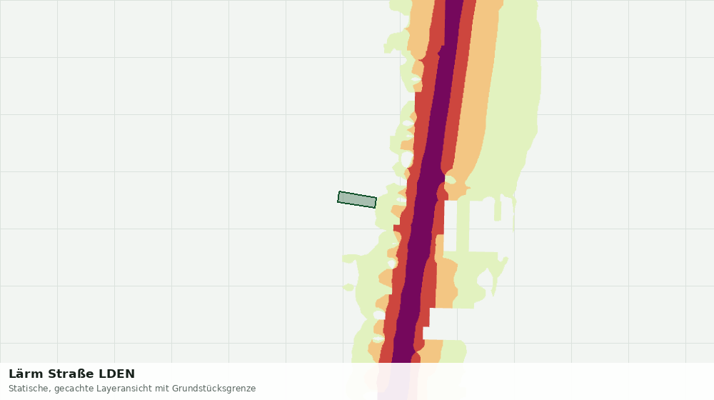 Statische Kartenansicht: Lärm Straße LDEN