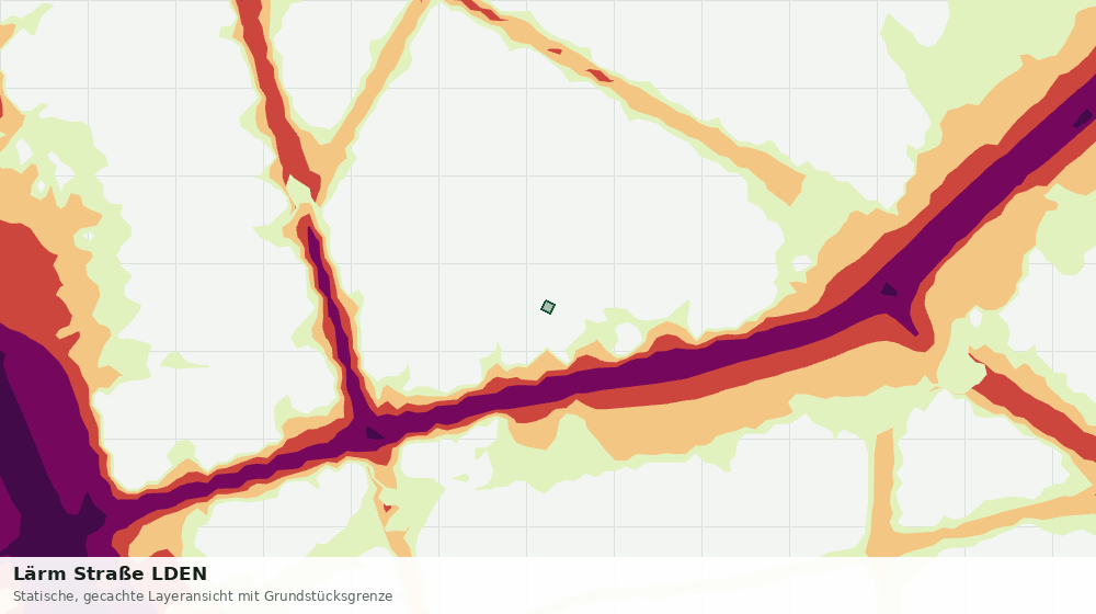Statische Kartenansicht: Lärm Straße LDEN