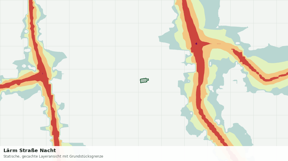 Statische Kartenansicht: Lärm Straße Nacht