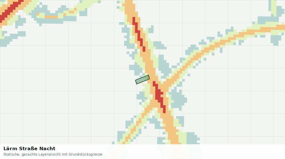 Statische Kartenansicht: Lärm Straße Nacht