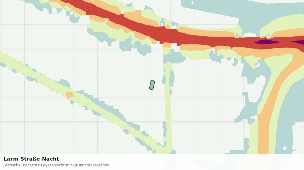 Statische Kartenansicht: Lärm Straße Nacht