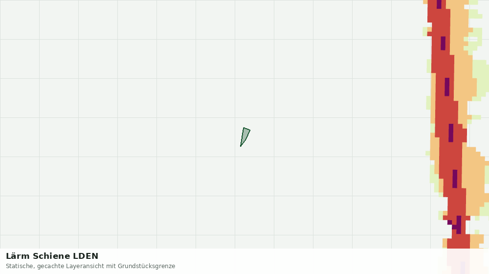 Statische Kartenansicht: Lärm Schiene LDEN