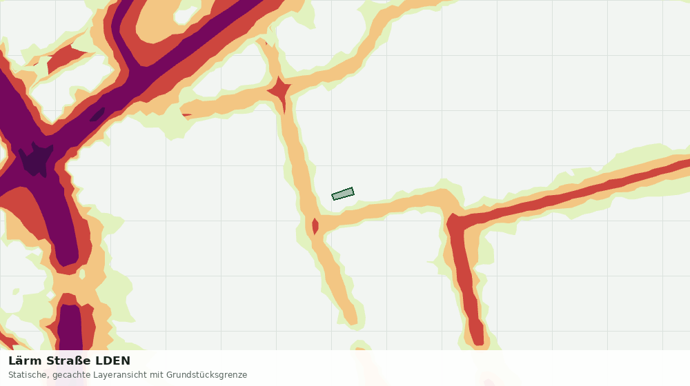 Statische Kartenansicht: Lärm Straße LDEN