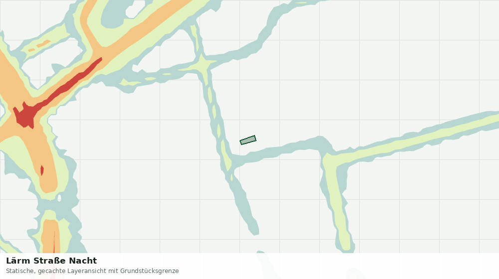 Statische Kartenansicht: Lärm Straße Nacht