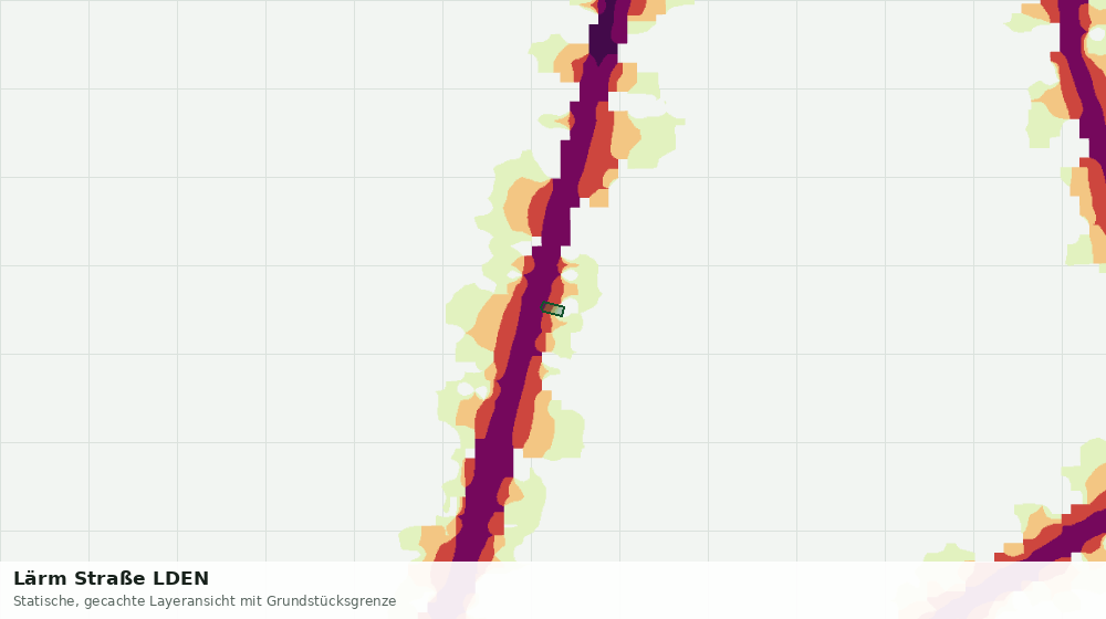 Statische Kartenansicht: Lärm Straße LDEN