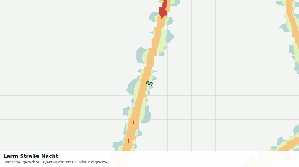 Statische Kartenansicht: Lärm Straße Nacht