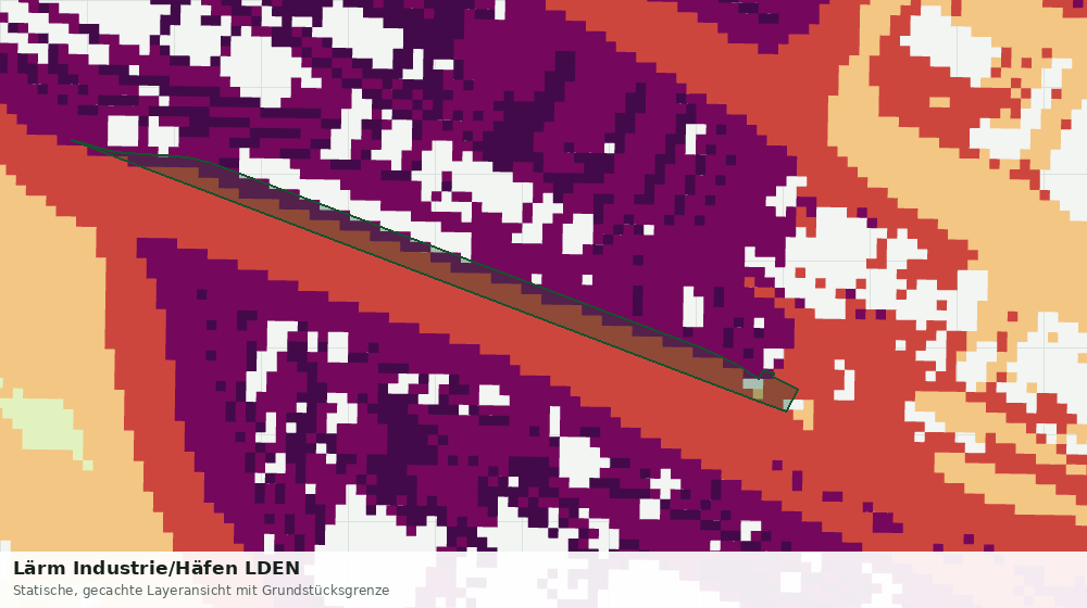 Statische Kartenansicht: Lärm Industrie/Häfen LDEN