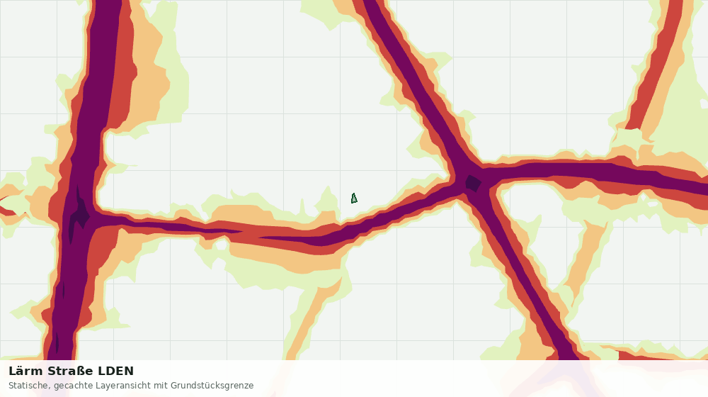 Statische Kartenansicht: Lärm Straße LDEN