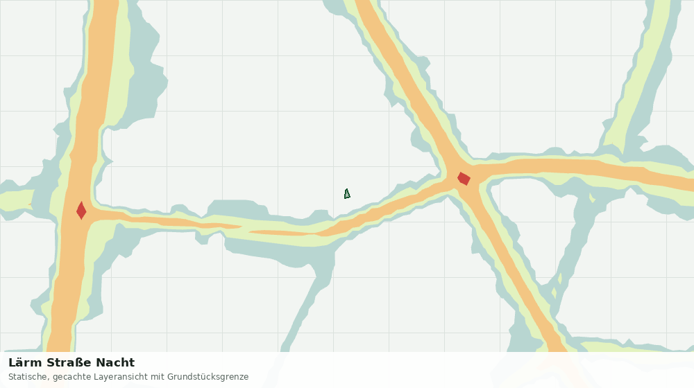 Statische Kartenansicht: Lärm Straße Nacht