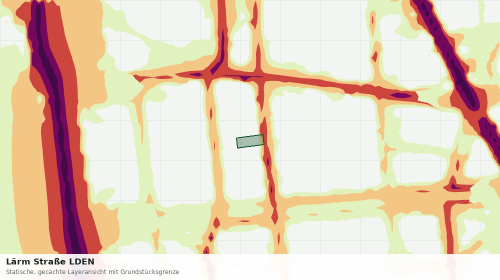 Statische Kartenansicht: Lärm Straße LDEN