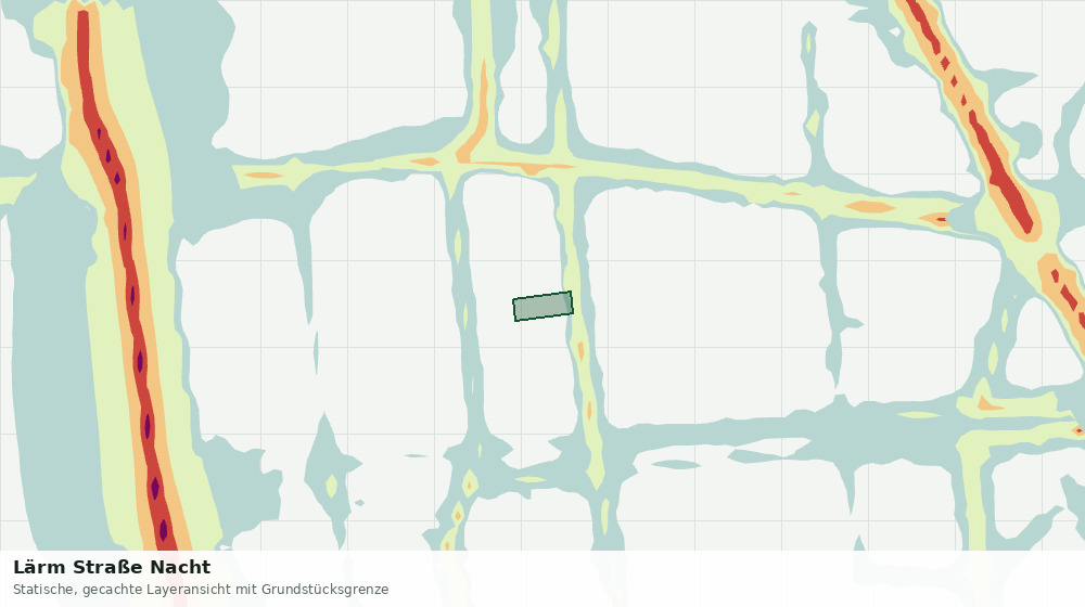 Statische Kartenansicht: Lärm Straße Nacht