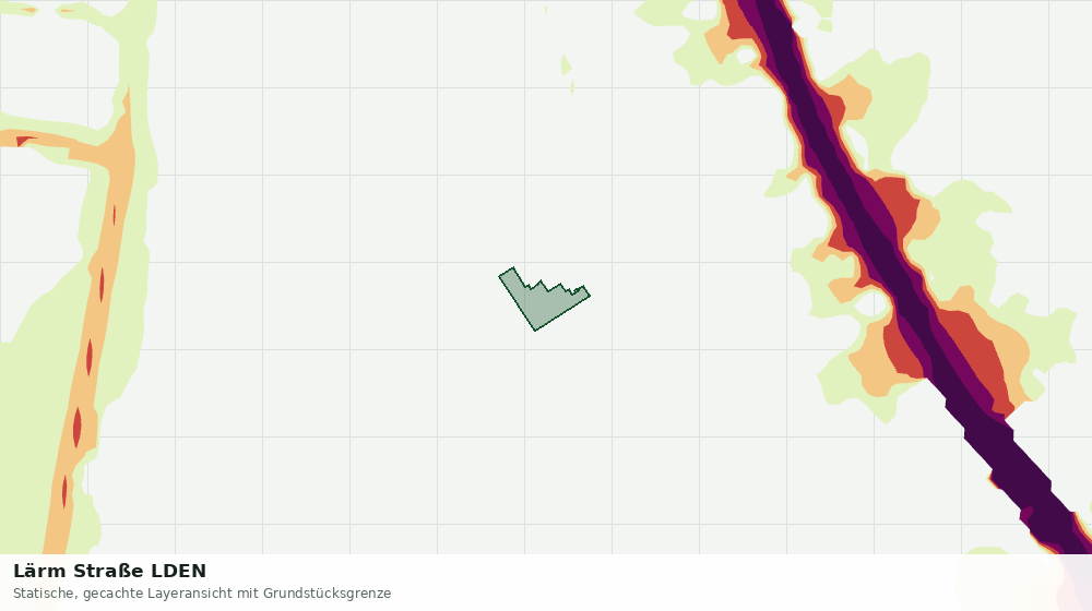 Statische Kartenansicht: Lärm Straße LDEN