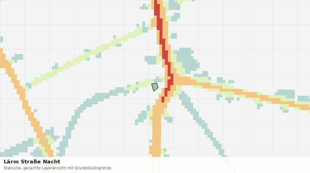 Statische Kartenansicht: Lärm Straße Nacht