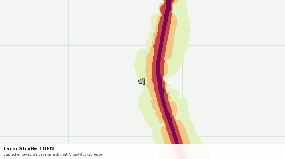 Statische Kartenansicht: Lärm Straße LDEN