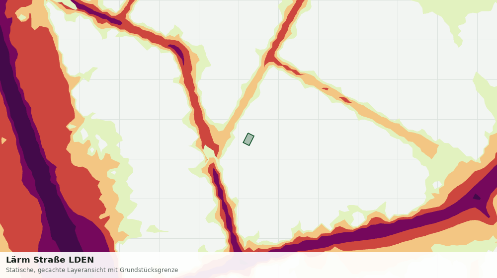 Statische Kartenansicht: Lärm Straße LDEN