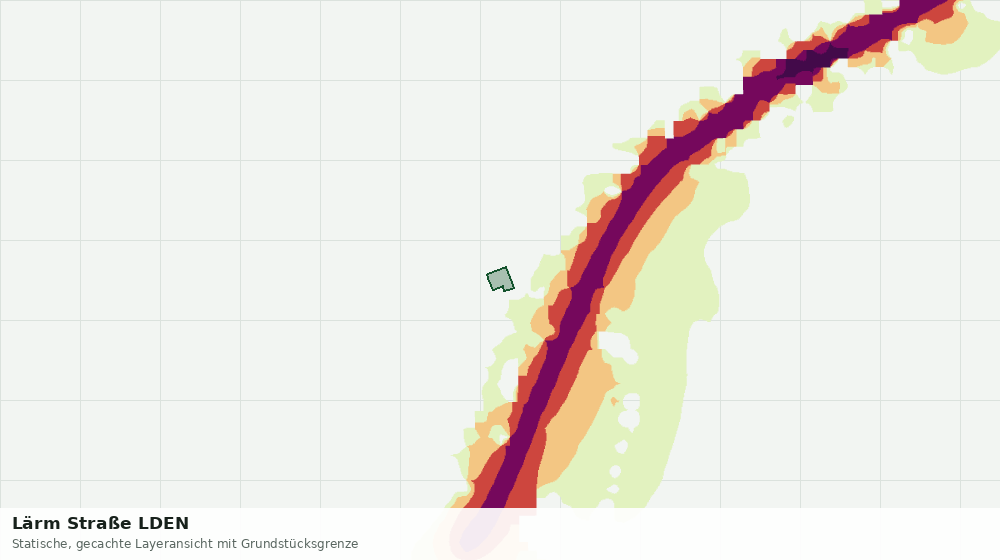 Statische Kartenansicht: Lärm Straße LDEN