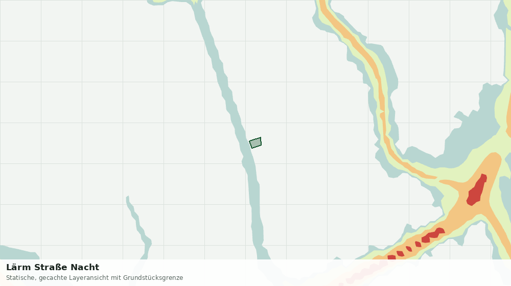 Statische Kartenansicht: Lärm Straße Nacht