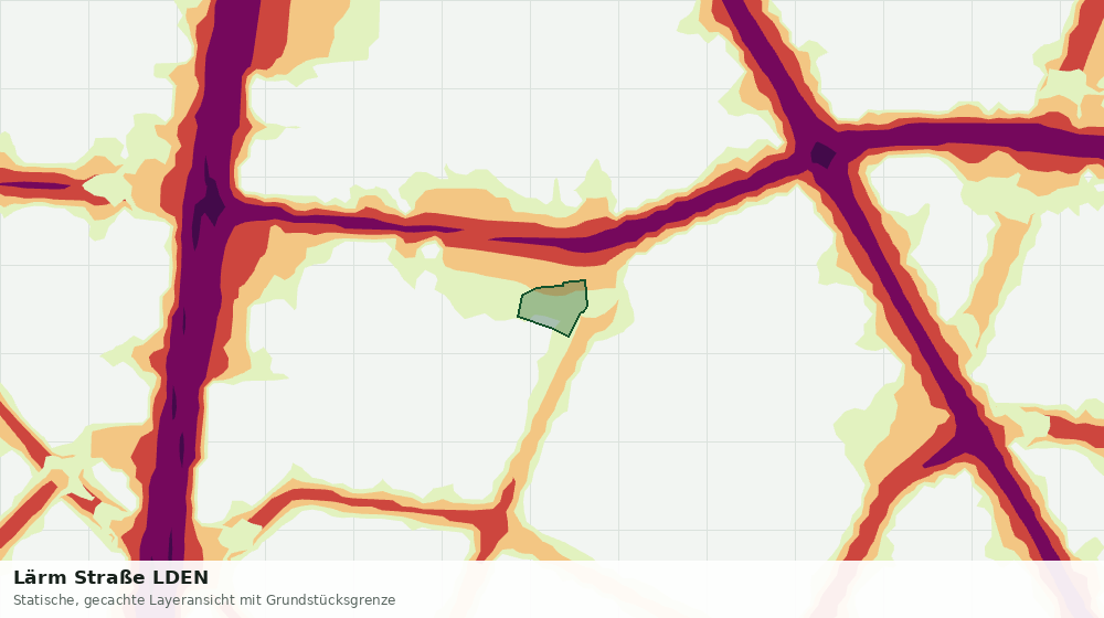 Statische Kartenansicht: Lärm Straße LDEN