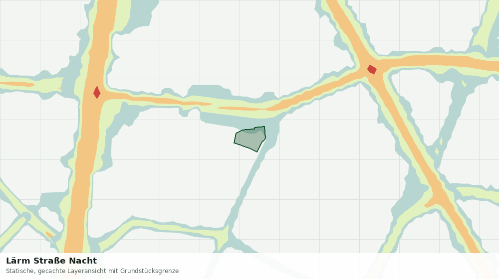 Statische Kartenansicht: Lärm Straße Nacht