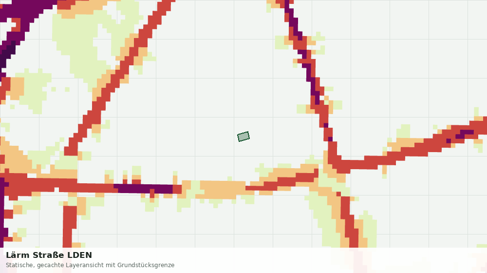 Statische Kartenansicht: Lärm Straße LDEN