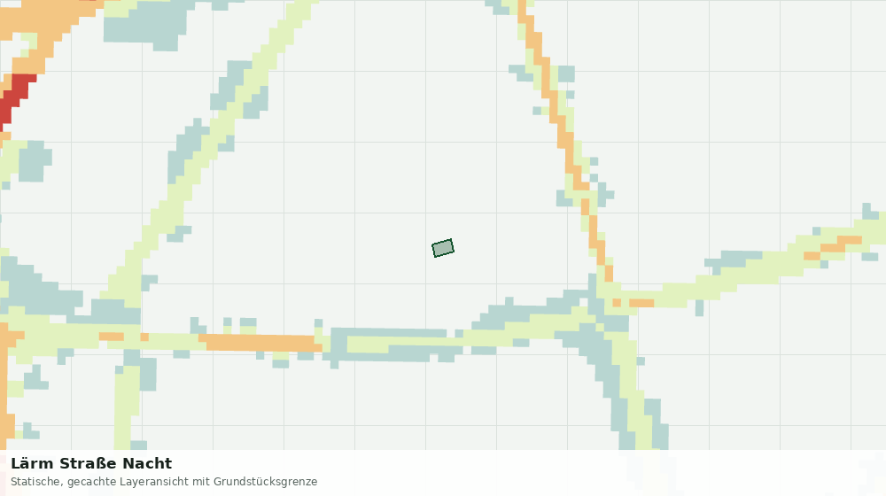 Statische Kartenansicht: Lärm Straße Nacht