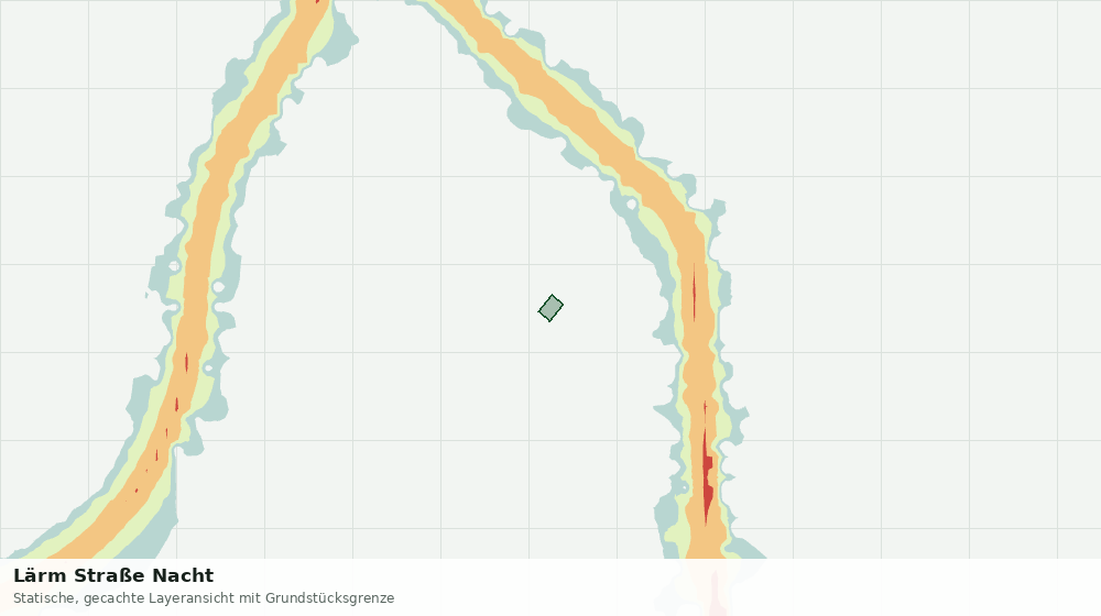 Statische Kartenansicht: Lärm Straße Nacht