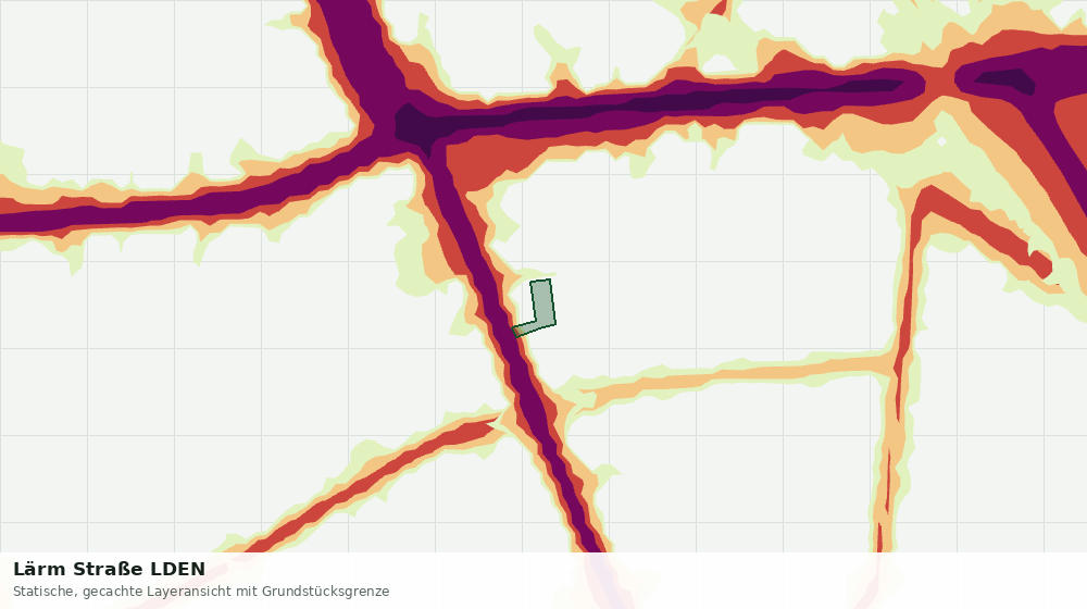 Statische Kartenansicht: Lärm Straße LDEN