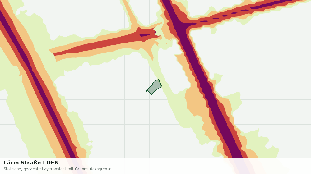 Statische Kartenansicht: Lärm Straße LDEN