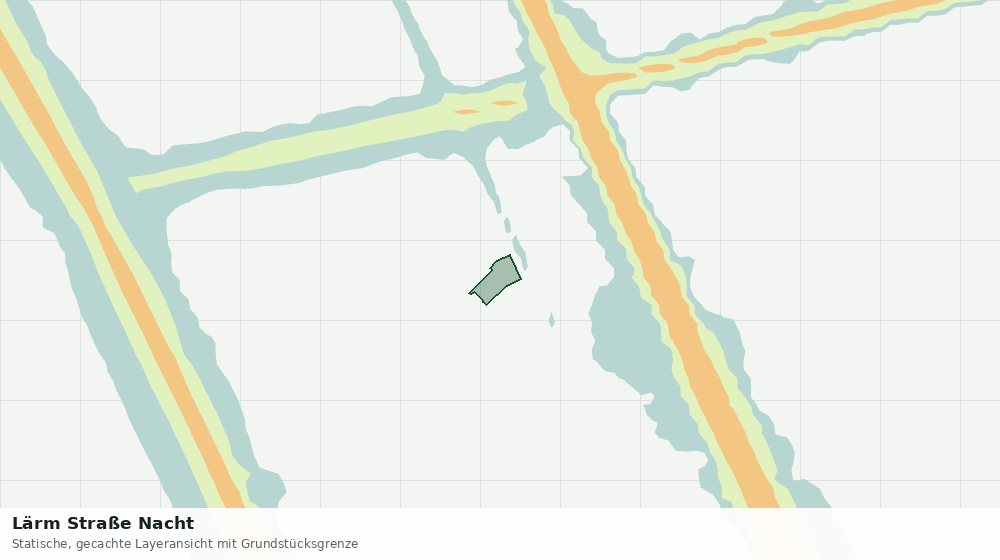 Statische Kartenansicht: Lärm Straße Nacht