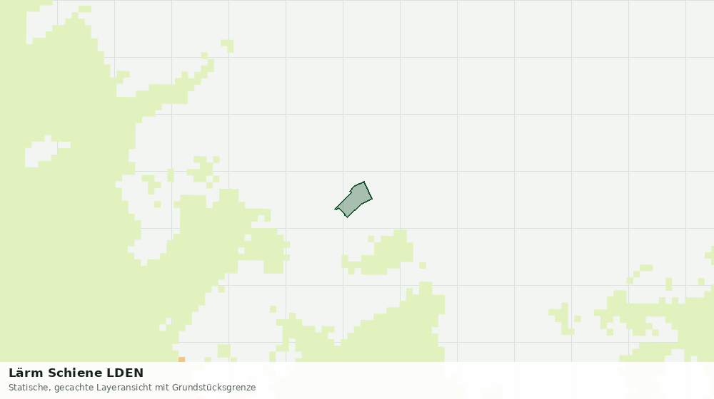Statische Kartenansicht: Lärm Schiene LDEN