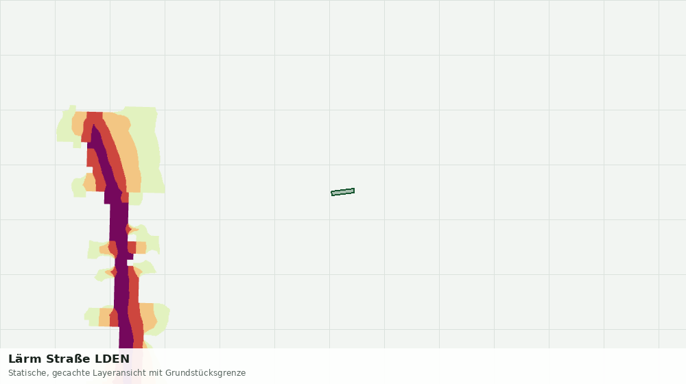 Statische Kartenansicht: Lärm Straße LDEN